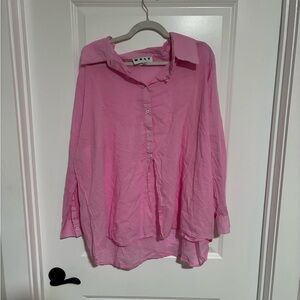 Wray Women's Pink Button-Front Blouse